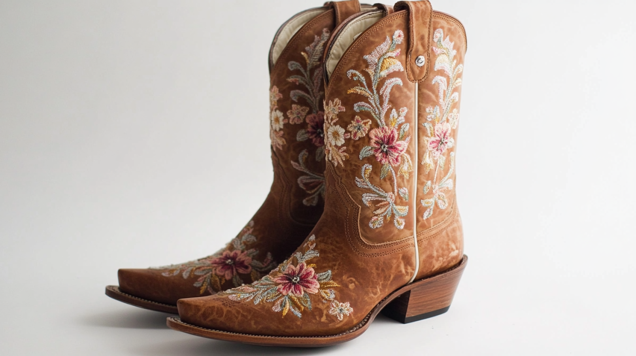 Shyanne Women’S Lasy Floral Embroidered Western Boots